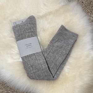 NWT H&M Greige Over Knee Socks Size 8-9.5